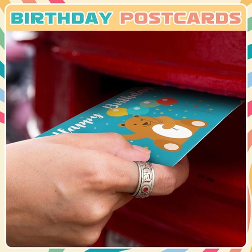 Kosiz 120 Pcs Birthday to You Cards 4 x 6 Inch Postcards Assorted Greeting Cards Blank Note Cards, 12 Styles