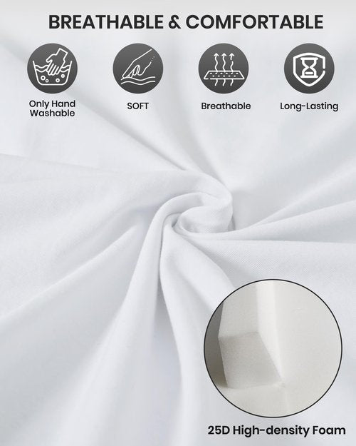 3-in-1 Bed Bridge Twin to King Converter, Split King Gap Filler for Adjustable Bed with Fitted Sheet, for King Size Mattresses, Mattress Connector to Close Gap, No-Slip Mattress Bridge, White