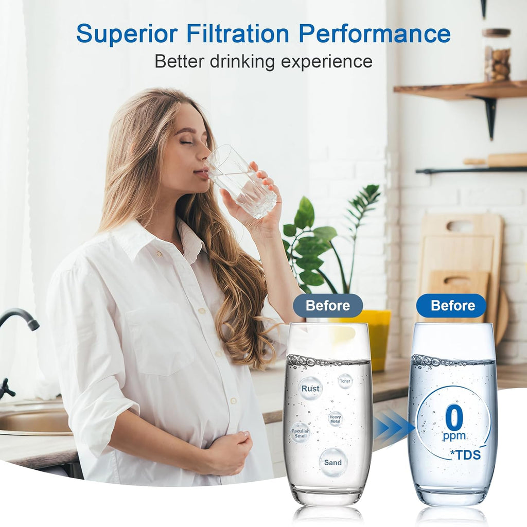 Brita Water Filter Replacement - Reduces Chlorine & Bad Taste | Lasts 2 Months | 3 Filters Included