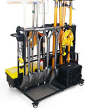 Garden Tool Organizer | Heavy-Duty Storage with Wheels - Large Holder for Lawn, Patio, Shed