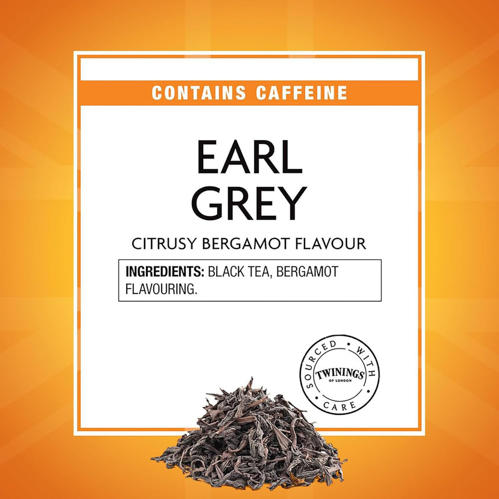 Twinings Earl Grey Loose Tea - Smooth & Flavorful Black Tea Leaves, 7.05 Ounce Tin, Enjoy Hot or Iced