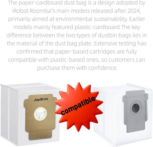 iRobot Replacement Dust Bags - Compatible with Roomba Series 104, 105, 106 & More | 12-Pack Disposable Vacuum Bags