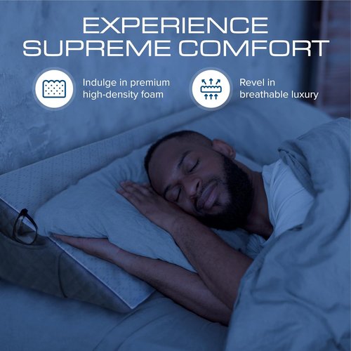 Kolbs Full Size Bed Wedge Pillow - Stylish Headboard Gap Filler for Comfort and Support