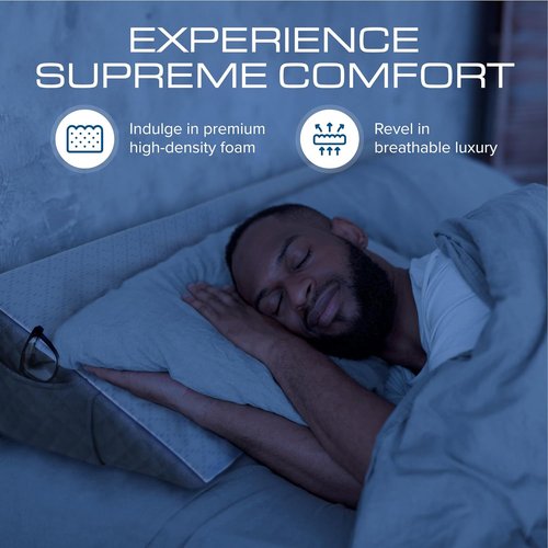 Kolbs King Size Bed Wedge Pillow - Stylish Headboard Gap Filler for Comfort & Support