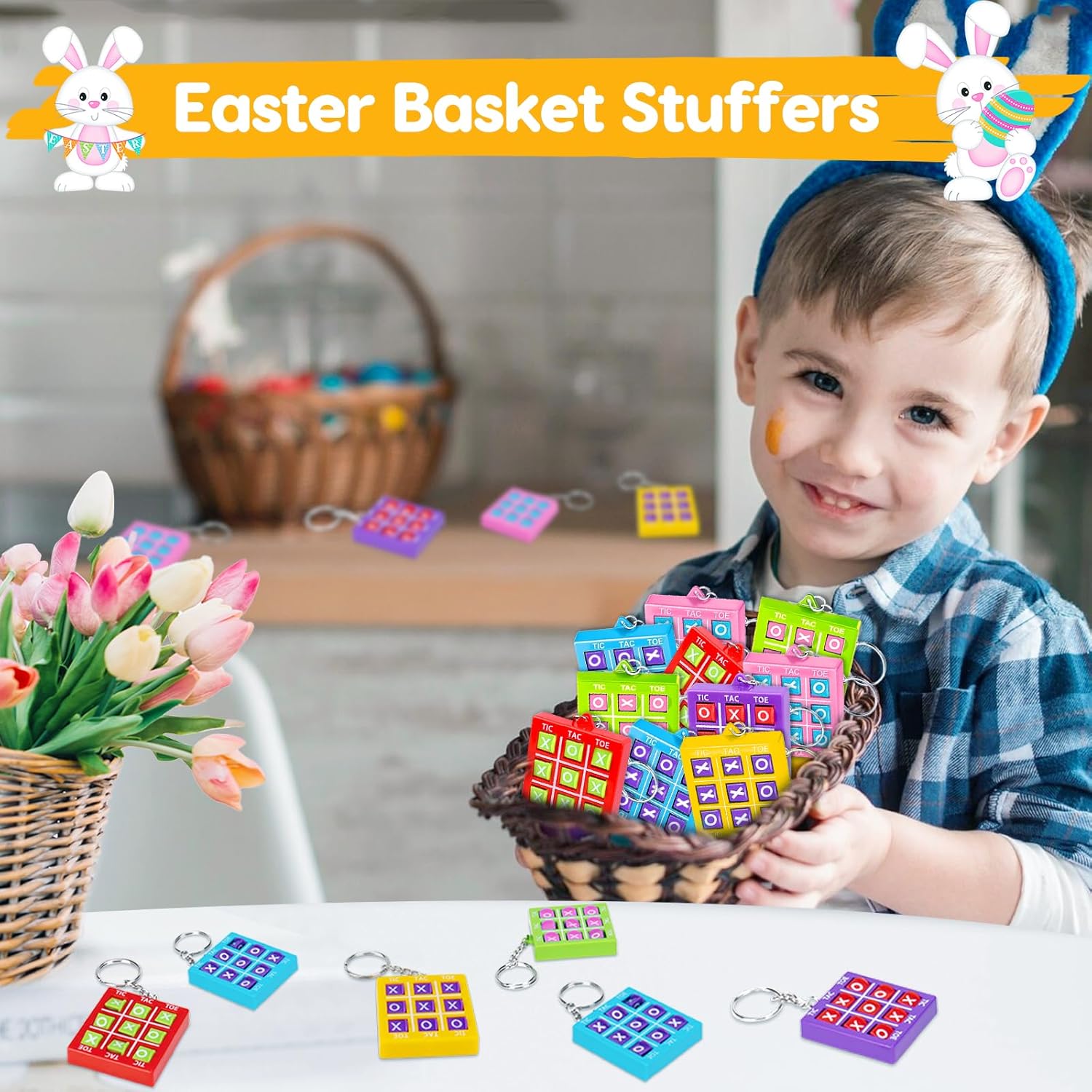 Skiennix 24PCS Tic Tac Toe Game | Fun Birthday Party Favors & Goodie Bag Stuffers for Kids 3-12
