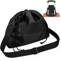Homakover Travel Neck Pillow Bag for Memory Foam Travel Pillow,Luggage Travel Pillow Drawstring Bag Carrying Case with Trolley Sleeve&Adjustable Strap,Easily Attaches to Luggage,Backpacks