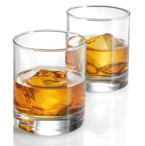Bormioli Rocco Cortina 6.5 Oz. Whiskey Glasses, Set of 6 - SMALL Lowball Glasses with Weighted Bottom Short Glass Tumbler - Rocks Glass for Scotch or Bourbon Glassware, Made In Italy
