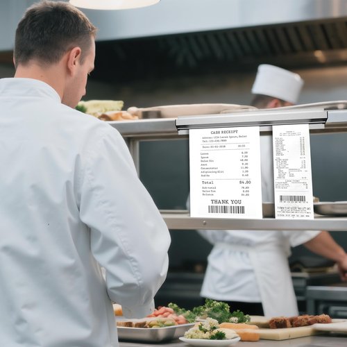 Cjgyz Order Ticket Holder for Restaurant | 24" Wall Mounted Aluminum Check Rack | Durable Metal Ticket Rail for Kitchen & Service Counte