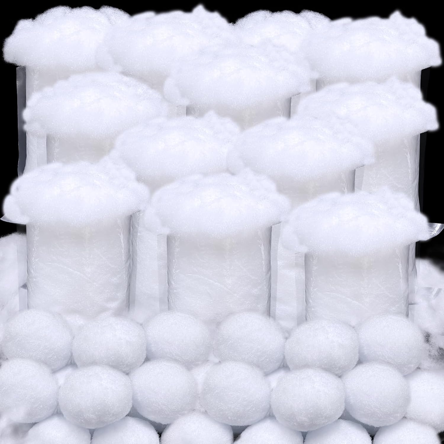 Skiennix 6 Pack Christmas Fake Snow | 420g Fluffy Artificial Snow for Holiday Decor