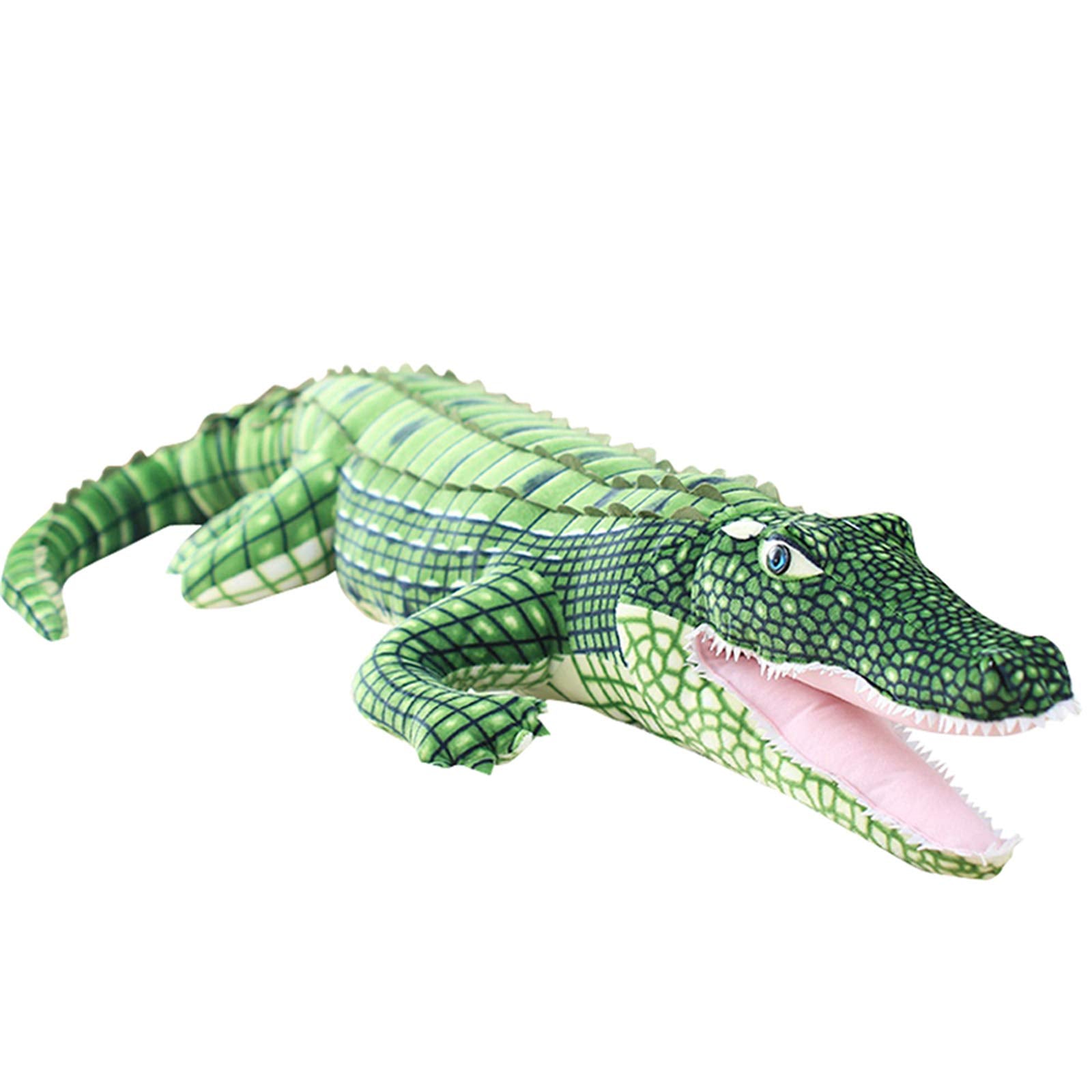 MMTTAO Alligator Plush Toy Realistic Crocodile Stuffed Animal 39 Inch Jumbo Animal Stuffed Soft Plushies Cute Dolls Collection Huggable Pillow Cushion Birthday Gift for Kids Children Boys Girls, 39''