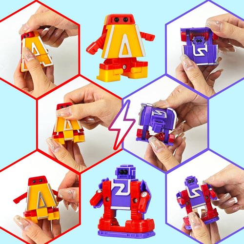 Alphabet Robots | ABC Learning Toys for Toddlers - Deformation Fine Motor Skills | Advent Calendar Gift