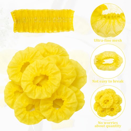 100 Pcs Lemon Wedge Stretch Wraps for Squeezing Halves and Wedge Lemon Nets Covers for Making Seed-Free Lemons Juice