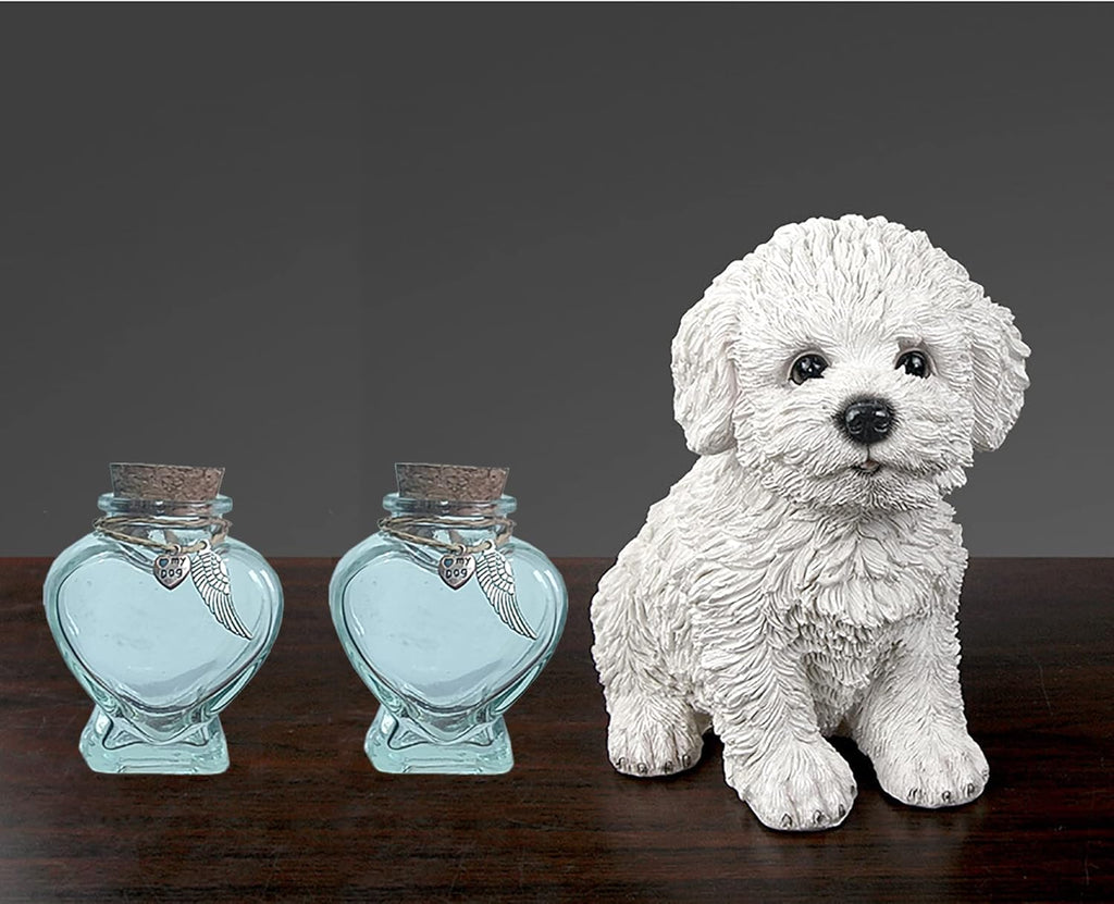 Skiennix Memorial Bottle for Pet Hair - Keepsake Urn for Dog & Cat Fur | Elegant Pet Memorial