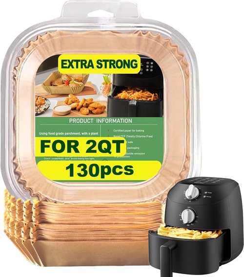 COMFEE' Air Fryer Liners - Disposable 2 Qt Mini Liners for Compact 2.1 Air Fryer & Instant Pot Vortex