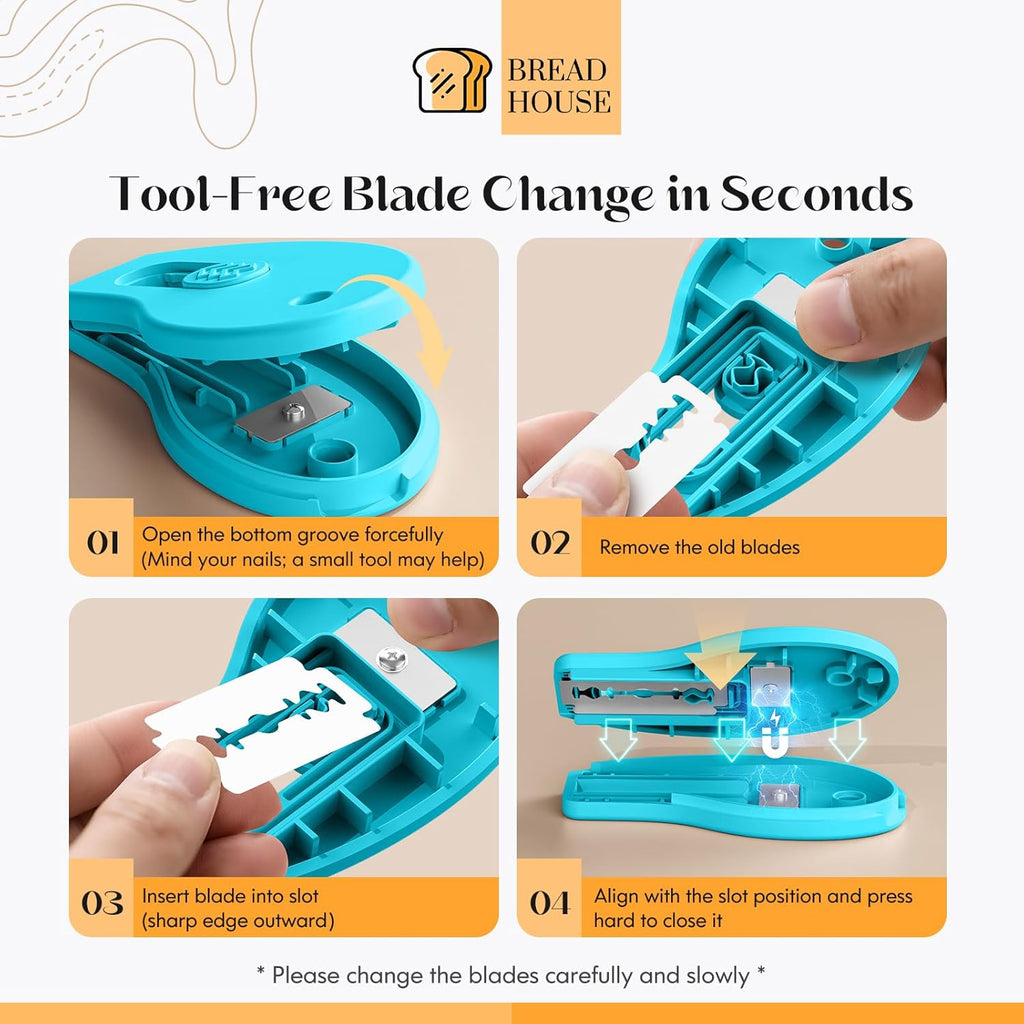 Skiennix Bread Lame - Magnetic Sourdough Scoring Tool with 5 Replaceable Razor Blades | Perfect for Baking