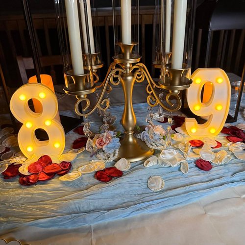 H:7.88 inches Light Up Numbers 14 Sign for Wedding Anniversary, Happy 14th Birthday Party Decorations for Girls, 14 Year Old Birthday Centerpieces Table Decorations for Boys