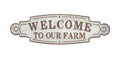 Deco 79 59451 Metal Wall Sign, 11" x 36", Brown/Gray