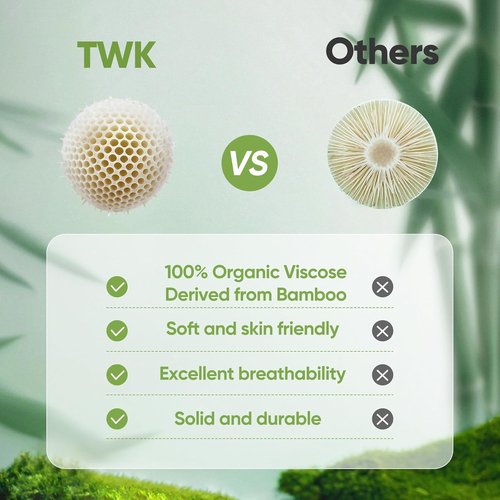 TWK Luxury Sheet Set, Genuine 100% Organic Viscose Derived from Bamboo, Cooling & Breathable, Silky Soft, Bedding Sheets & Pillowcases (Sea Glass, King)