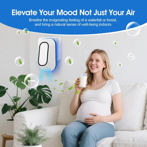 PVACG Plug in Air Ionizers 3-Pack, Negative Ion Air Purifier with Ice Blue Light, 2W Ultra-Low Energy Ionic Air Purifiers for home Bedroom Office Bathroom(3)
