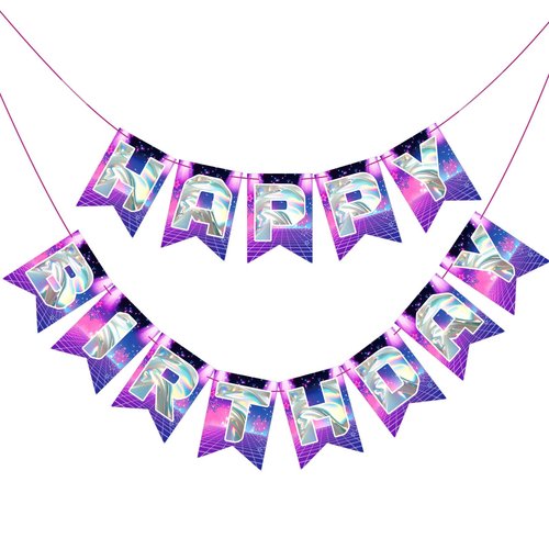 Hahafelt Kpop Theme Birthday Decorations, Happy Birthday Banner Anime Themes Korean Kpop Theme Party Supplies for Fan Meeting, Party (Stage)