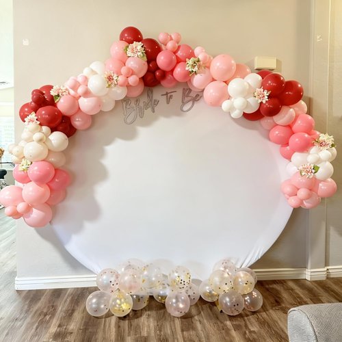 Pink and White Balloons, 60Pcs 12 Inch Dusty Pink Pastel Light Pink Sand White Balloons for Baby Shower Wedding Bridal Shower Birthday Party Decorations