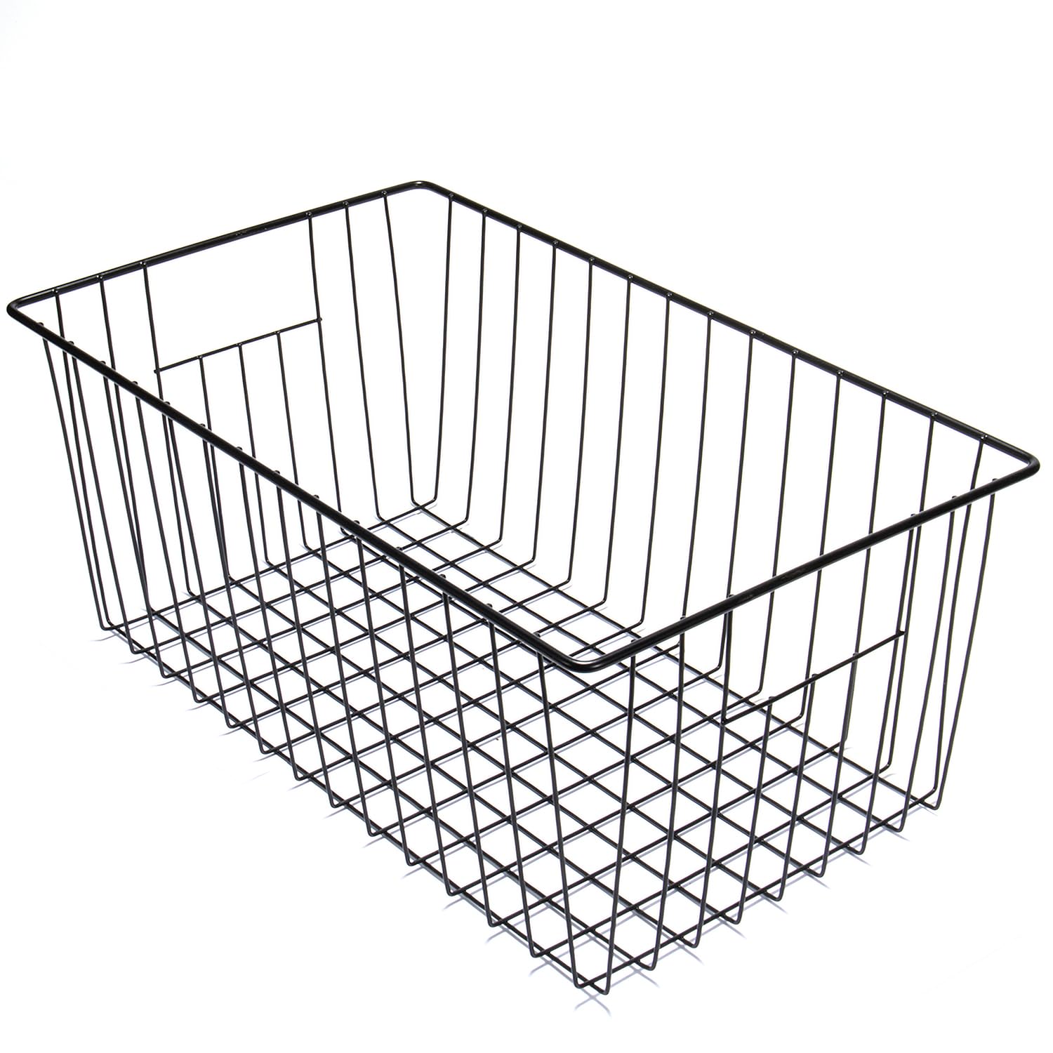Nprohuge 4 Pack Freezer Organizer Bins - Stand up Freezer Organizers for 16 Cu.Ft Upright Freezer, Easily Get Food Improve Air Circulation, Wire Storage Baskets, Black