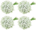 FUBODUN 120-Pcs Baby Breath Artificial Flowers Bulk，Artificial Babys Breath Flowers White Artificial Flowers Gypsophila Decoracion for Wedding Party Home Decoration (120-PCS)