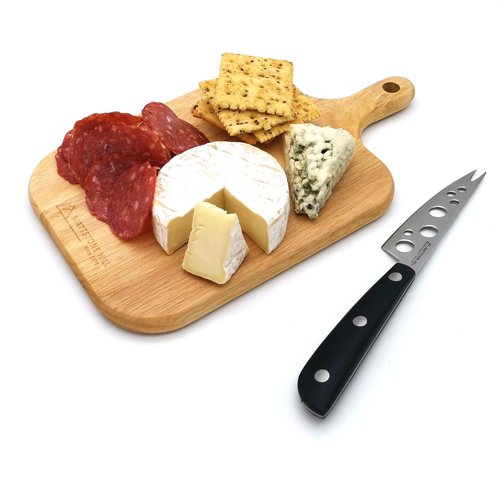 Cutting Board - MATTSTONE HILL Small Cheese Board, Mini Size Charcuterie Board, Serving Board, Wall Décor, Rubber Wood, Natural Texture