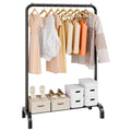 VEVOR Clothes Rack, Heavy Duty Clothing Garment Rack with Hanging Rod and Bottom Storage Area, Clothing Racks for Bedroom Guest Room