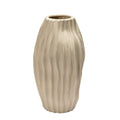 Bloomingville Stoneware Abstract Fluted Vase,9" L x 9" W x 17" H