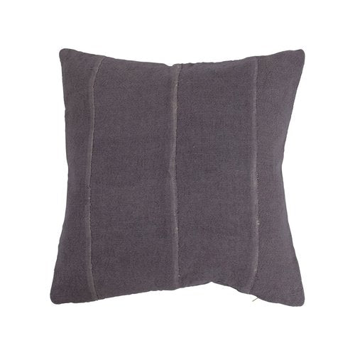 Bloomingville Cotton Pieced Mudcloth Pillow, 18" L x 18" W x 1" H, Purple