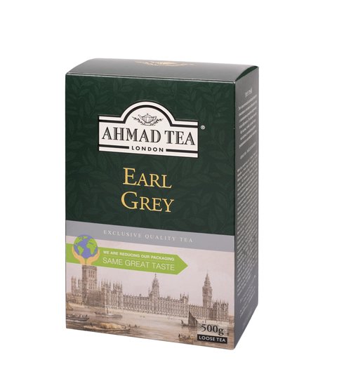 Ahmad Tea Black Tea, Earl Grey Loose Leaf, 500 Gram Box