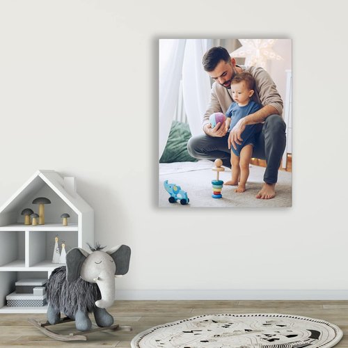 LMFPHOG Personalized Canvas Prints - Custom 8x10 Inch Wall Art for Family, Pets, Kids & Lovers