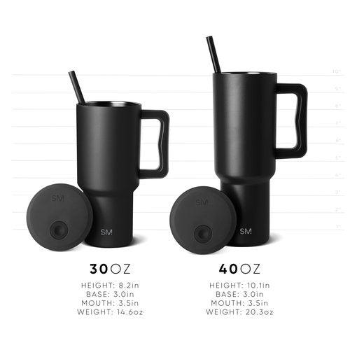 Simple Modern 40 oz Trek Tumbler with Handle and Straw Lid | Cup Holder Friendly Insulated Stainless Steel Travel Mug | Kaleidoscope