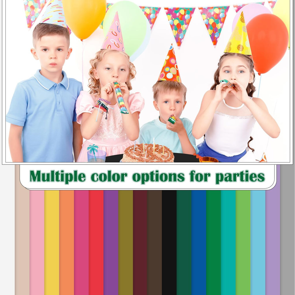 Skiennix 14-Pack Disposable Round Plastic Tablecloths - 84 Inch, Perfect for Parties & Events