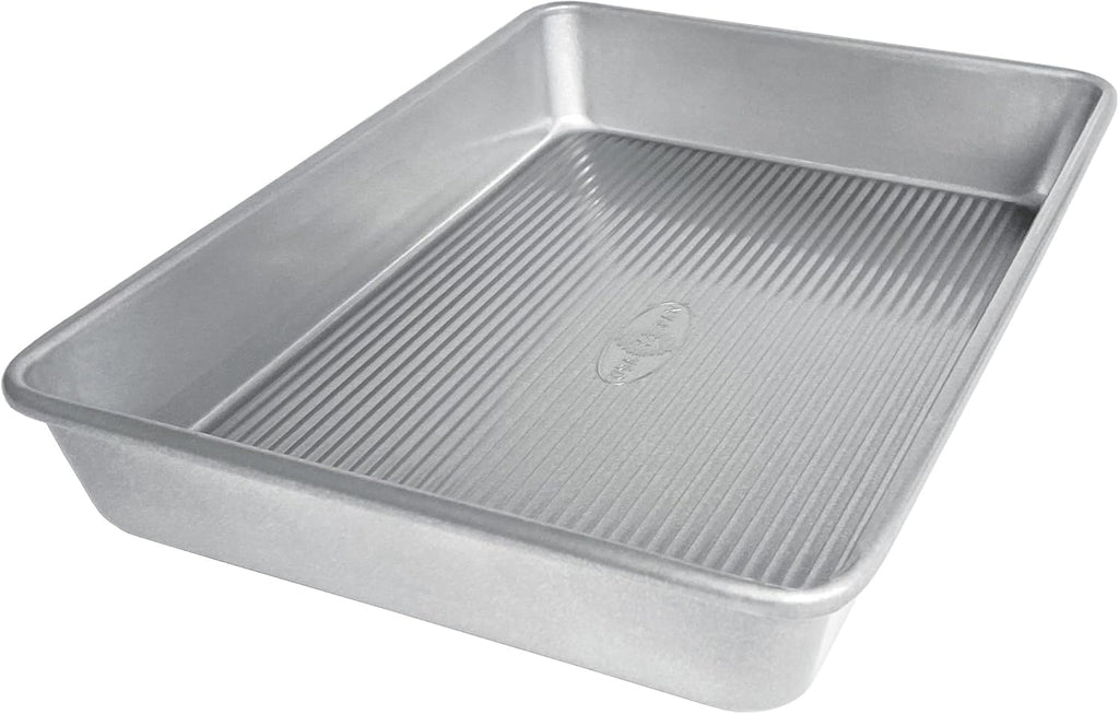 USA Pan Bakeware Nonstick Rectangular Cake Pan - Seamless Design, 9 x 13 Inch Size