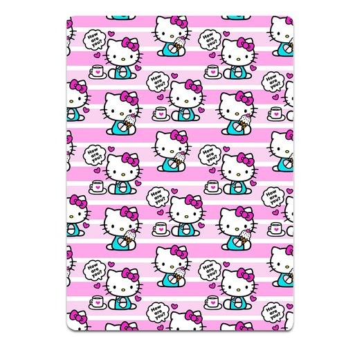 Hello Kitty Neck Pillow and Blanket Set - Bundle with Hello Kitty Fleece Blanket, Travel Neck Pillow, Stickers, Create a Face Activity Book, and More