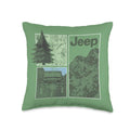 Jeep Forest Made To Explore - Officially Licensed Throw Pillow