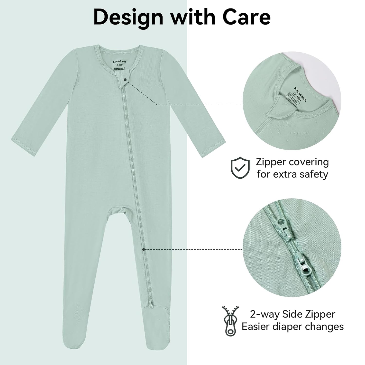 Okayinn BubblePanda Sleep Sack & Baby Onesie Set | Ideal for 6-12 Months Infants