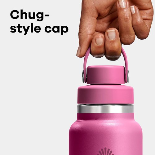 Hydro Flask Water Bottle - Insulated Stainless Steel - Wide Mouth Chug Lid, Non Spill, Leakproof in 40 Oz Tonal Birch Gray