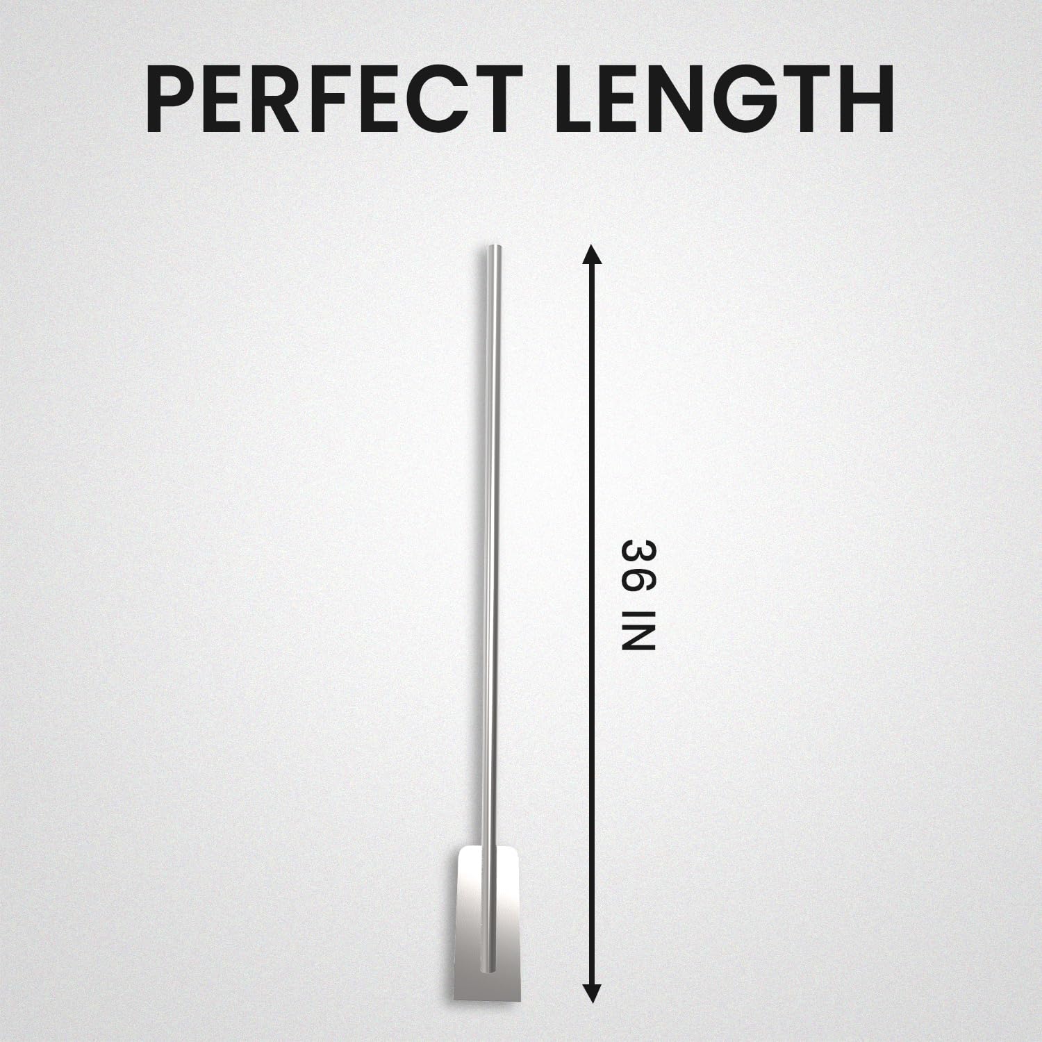 Quality Industries 36 Inch Stainless Steel Mixing Paddle Heavy Duty Commercial Stirring Tool for Large Stock Pots Brewing Catering Outdoor Cooking Durable Long Handle Professional Kitchen Utensil