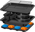Skiennix Nonstick Baking Pans Set - 19 PCS Stackable Bakeware with Cookie Sheets, Cake Pans & Muffin Cups
