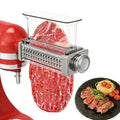 Adjustable Meat Tenderizer Attachment for KitchenAid Stand Mixers 3 Thickness Settings with Wide Metal Wheel & Tall Chute Meat Tenderizer Tool (meat tenderizer)