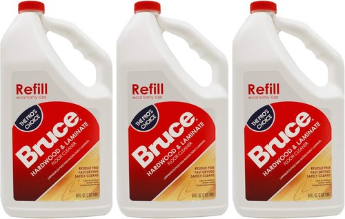 Bruce Hardwood Floor Cleaner - All No-Wax Urethane Finish - 64oz Refill Pack of 3