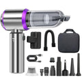 XIBGH Vacuum/Air Duster 100,000RPM Super Power Mini Car Vacuum Cordless 22000PA 4-in-1 Handheld Air Blower Gun Air Duster & Air Blower with Brushless Motor 3-Speed Adjustable for Home,Pet,Office