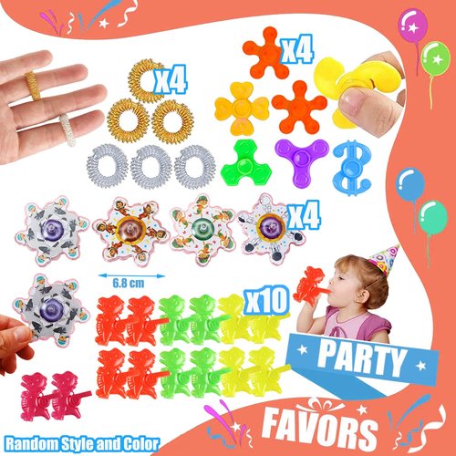 Korilave 132 Pcs Party Favors for Kids 4-8, Treasure Box Toys for Classroom, Prizes for Kids Classroom, Pinata Fillers Goodie Bags Stuffers, Bulk Fidget Toys Birthday Gifts