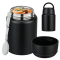 HAWEEK Soup Thermo for Hot Food Kids 16oz Insulated Food Jar Leakproof Thermo Lunch Container for Kids Wide-Mouth Stainless Steel Lunch Box for School with Handle Folding Spoon(3+)