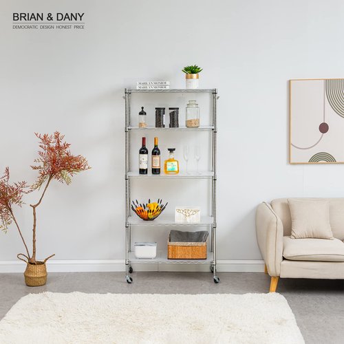 BRIAN & DANY Wire Shelf Liner 18" X 48", Set of 10, Heavy Duty Shelf Liners for Wire Shelving, Waterproof Protector Mats, Transparent