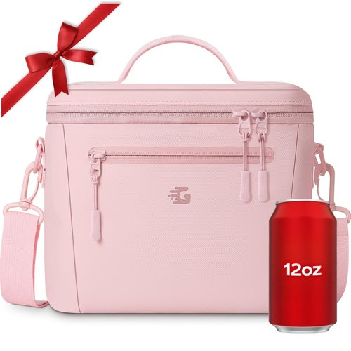 GLORIEROO Insulated Lunch Box Bag Women Girls - Waterproof Leakproof Lightweight Reusable Cooler for School Work Picnic - Back to School
