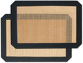Silicone Baking Mat by [Brand Name] - 2 Pack Non-Stick, Food Safe Mats for Cookies & Bread | 11.8"L x 8.3"W